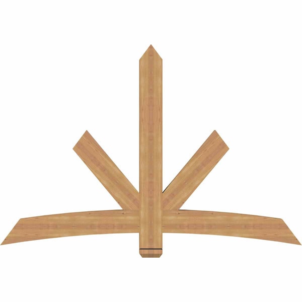 Ekena Millwork Alberta Smooth Timber Gable Bracket, Western Red Cedar, 72"W x 48"H x 3 1/2"D x 5 1/2"F, 16/12 Pitch GBW072X48X0406ALB00SWR - main